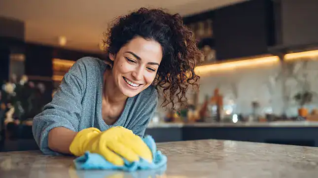 2. Do a deep clean before unpacking